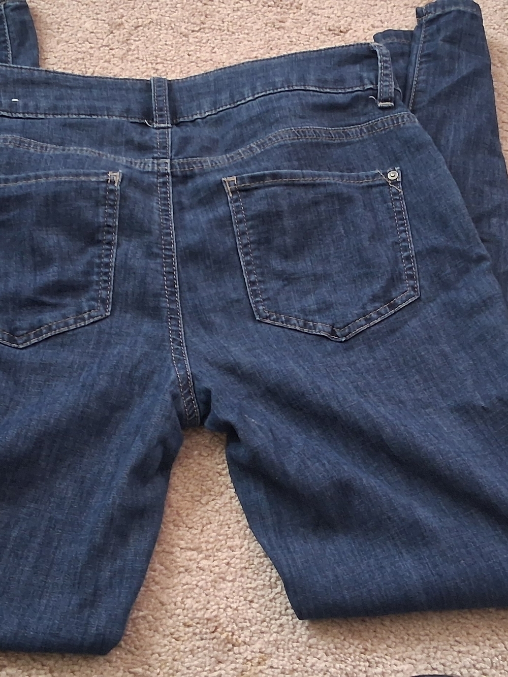 Chico's Dark Blue Slim Boyfriend Ankle Jeans - Picture 3 of 4